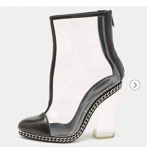 Balmain PVC Chain-Link Accents T-Strap Pumps